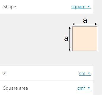 محاسبه آنلاین مساحت شکل های هندسی